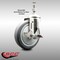 Service Caster 5 Inch 316SS Thermoplastic Rubber Swivel 10mm Threaded Stem Caster Brake SCC SCC-SS316TS20S514-TPRB-TLB-M1015 - alternate 2